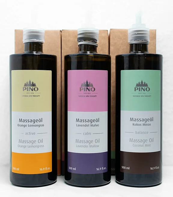 verschiedene Massageöle